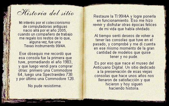 Historia del sitio